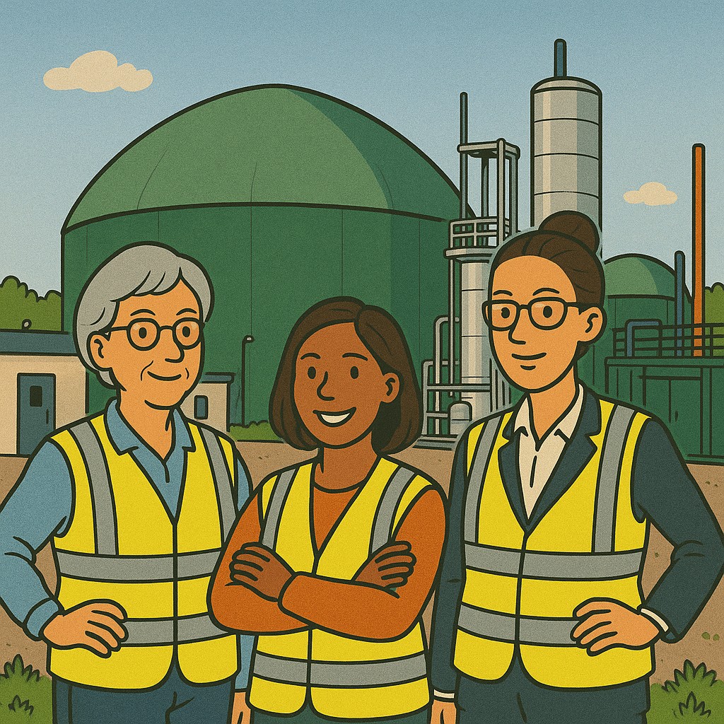 Illustration of Women in Biogas